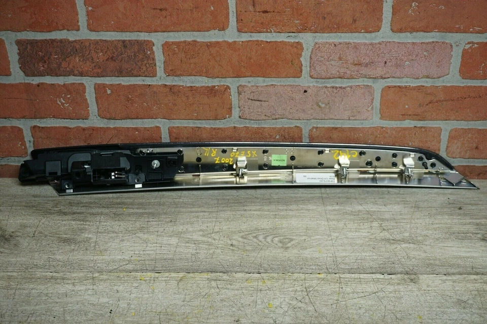 MADERA 2007-2010 BMW X5 E70 TRASERO IZQUIERDO INTERIOR MANIJA PUERTA CON BISEL MOLDURA OEM Foto 2 de 4