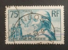 SORTI ALBUM TIMBRE 1936 PILATRE DE ROZIER AERONAUTE 313 Obl