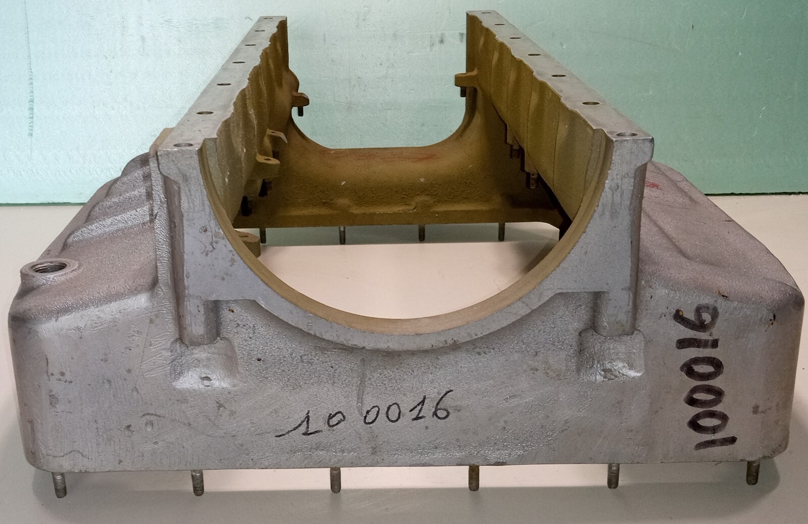 Ferrari 365 GTC4 Engine Oil Pan Housing_9111367_GENUINE FACTORY FERRARI_330