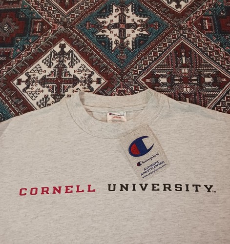 NEW Vintage Cornell University Champion T-Shirt Size Medium White - Picture 2 of 6