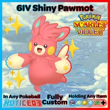PAWMOT ✨SHINY✨/Non-Shiny 6IV - Pokemon SCARLET and VIOLET Battle Ready VGC EVs
