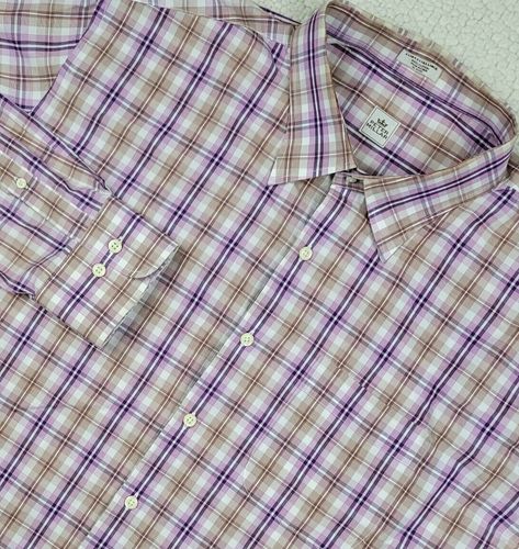 Peter Millar Shirt Mens XXL Multicolor Plaid Button Down Long Sleeve Pocket