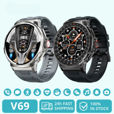 1.85 Inch HD Bluetooth Call Smart Watch Men Sports Fitness Tracker Smartwatch