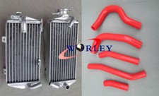 Aluminum Radiator + Red Hoses for Honda CRF250R CRF250 2014 2015 2016