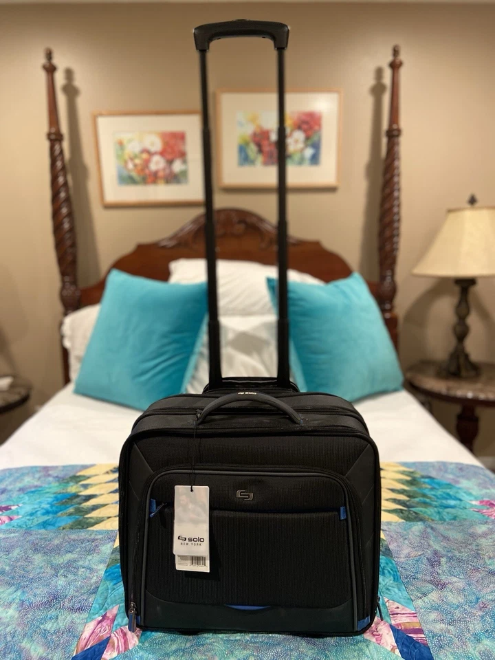 Solo New York Active Rolling Overnight Laptop Luggage Bag Business Travel Trip - Image 2 of 4
