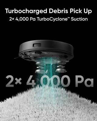 eufy X8 Pro Robot Vacuum Self-Empty Station 2-Turbine 2X 4000Pa