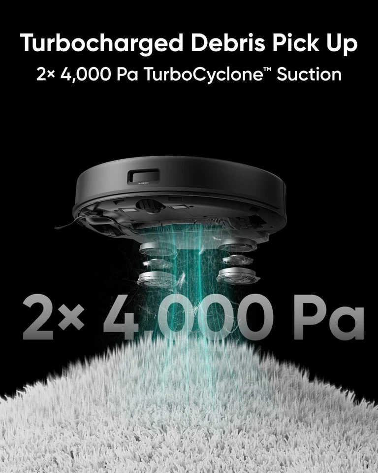 eufy X8 Pro Robot Vacuum Self-Empty Station 2-Turbine 2X 4000Pa-Certified Refurb - Image 2 of 4