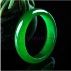 56-66mm 100% Natural Green Jade Icy Green A+ Bangle Bracelet