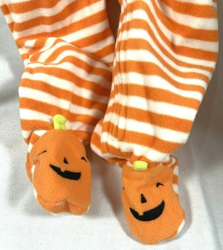 NWT CARTER'S JUST ONE YOU PUMPKIN HALLOWEEN FLEECE OUTFIT 6 MONTH - Picture 5 of 6
