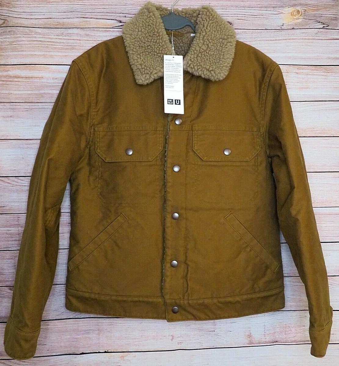 Uniqlo U Christophe Lemaire Pile Lined Fleece Trucker Jacket Men