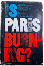 WW2 French Is Paris Burning Collins and Lapierre Hardcover Reference Book