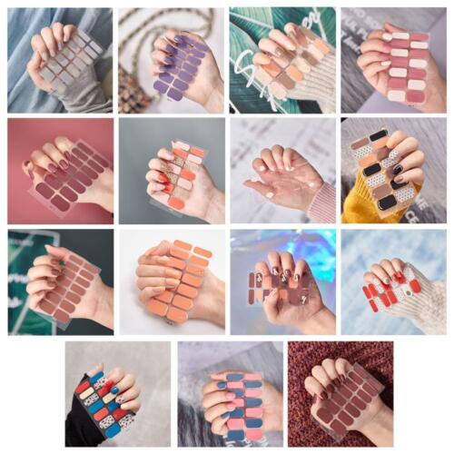 Nail Wraps Art Stickers Self Adhesive Full Cover Tips DIY Polish Fake Nail I9D4 - Picture 1 of 26