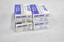DUO-FAST 5008C GALVANIZED WIDE CROWN STAPLES 1/4" INCH 20 GAUGE (LOT OF 18,000)