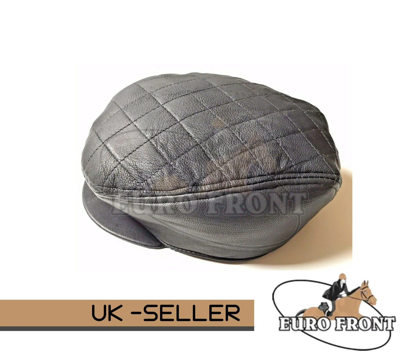 100% Real Leather Flat Cap Stylish Top Quality Low Price