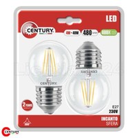 E27 Led Filament Tropfen - Incanto - G45 - 4W (= 40W) 4000K - 2Er Blister