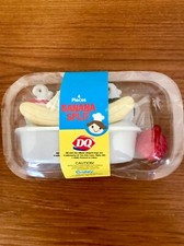 REALISTIC DAIRY QUEEN TIKES PLAY FUN FOOD   4 PC BANANA SPLIT QUALITY   RARE NEW