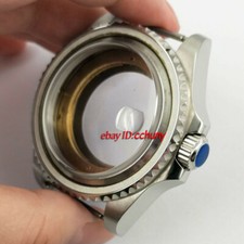 43mm argento display fondello Fit ETA 2836,8215 821A,DG2813/3804 movimento orologio