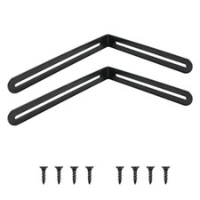 Staffe Angolari 90 Gradi Supporti - 2 pezzi (200 + 165) x24 mm in acciaio inossi