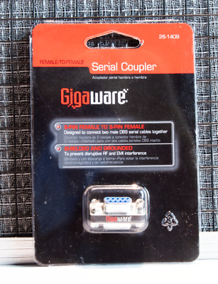 Gigaware 26-1409 9 Pin Female to 9 Pin Female Serial Coupler