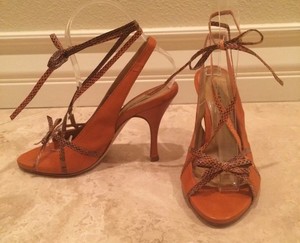 orange snake heels