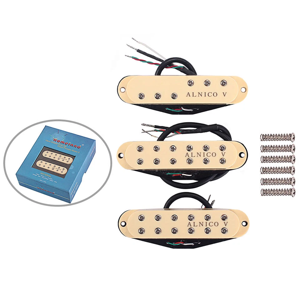 Alnico 5 V Single Coil Pickup Humbucker for Stratocaster Strat ST USA - Image 4 of 4