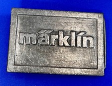 Marklin Train Company Silver Tone Belt Buckle by Eagle Foundry Products