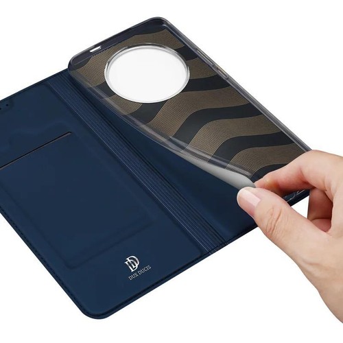 DUX DUCIS Faux Leather Wallet Smart Flip Case for Huawei Honor X9c / X60 - Blue - 第 8/10 張圖片