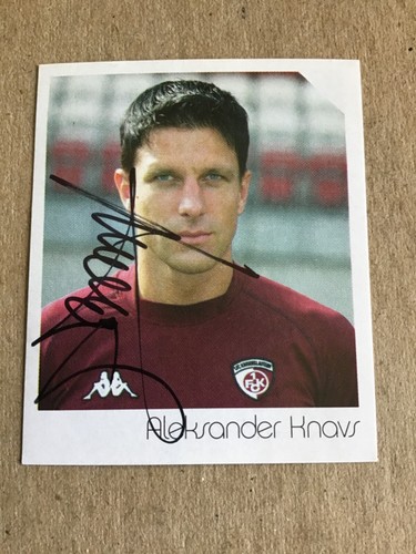 Aleksander Knavs, Slovenia ๐ธ๐ฎ 1.FC Kaiserslautern 2003/04 Panini hand signed