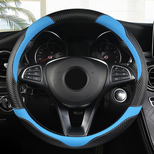Kohlefaser Auto Lenkrad Abdeckung 15" Zoll Anti Rutsch für Männer Frauen LKW SVU - Bild 10 von 27