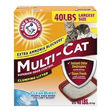 Multi-Cat Clumping Cat Litter with Superior Odor Control and Clean Burst Scent