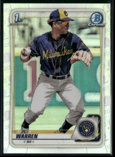 2020 Bowman Draft #BD-97 Zavier Warren Chrome Refractor