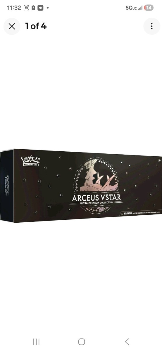 pokemon trading card game arceus vstar ultra-premium collection exclusive Linebreakers 1 oversized Arceus VSTAR foil card for display Pokmon Arceus Vstar Ultra-Premium Collection