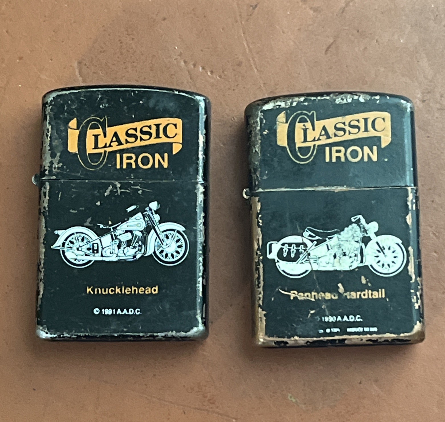 Vintage Lighters CLASSIC IRON Panhead Hardtail & Knucklehead Harley Davidson