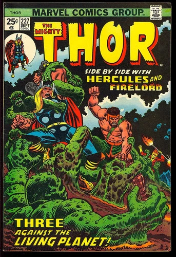 Thor #227 Very Nice Bronze Age Superhero Vintage Marvel Comic 1974 FN-VF