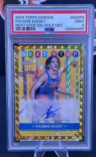 2024 Topps Chrome Basketball Gold Refractor Pacome Dadiet #NSS-PD