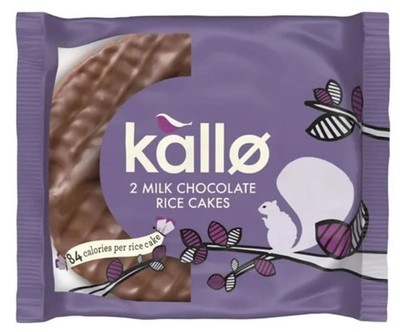 Urban Wellbeing, Kallo Belgische Milchschokolade Reiskuchen Dünn Doppelpack (Pack