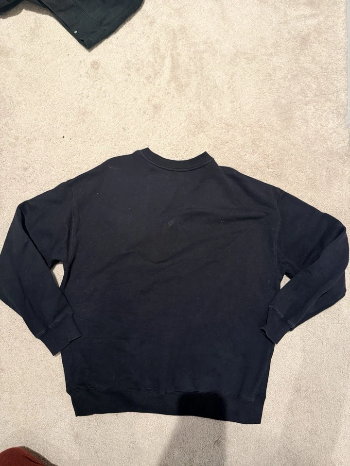 Volcom Crewneck Sweatshirt Mens Medium Pullover All Plain Black - Image 3 of 4