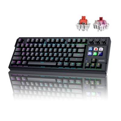Mechanische Stream Deck QWERTY Tastatur mit 6 Programmierbaren LCD-Makrotasten