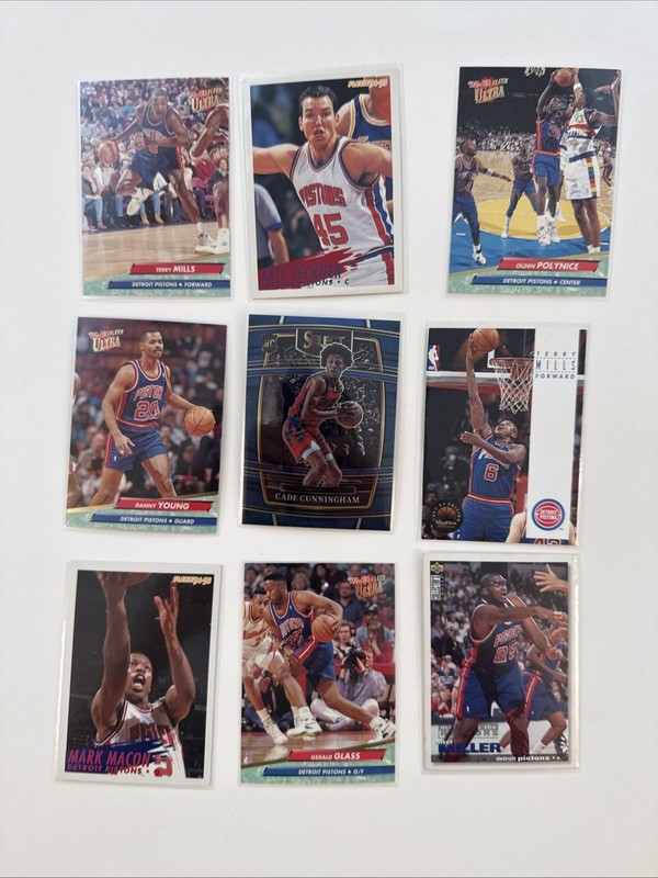 Detroit Pistons 9 Card Mixed Lot Cade Cunningham RC 🏀🔥NM