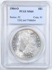 1904-O $1 Morgan Silver Dollar MS64 PCGS 7700654