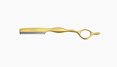 Rasiermesser e-kwip Razor SILVER ergonomische Form geeignet für Feather-Klingen