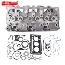 Fit For Kubota D902 RTV900 Complete Cylinder Head with Valves & Full Gasket Kit