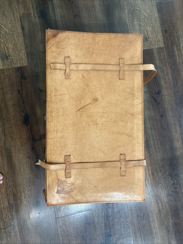 Vintage Allana #4436 Leder Auto Kofferraum Koffer 30”x17”x9” - Bild 8 von 9