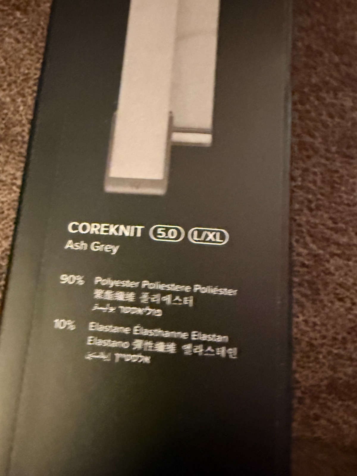 Whoop 5.0 Coreknit Ash Grey bicep band strap