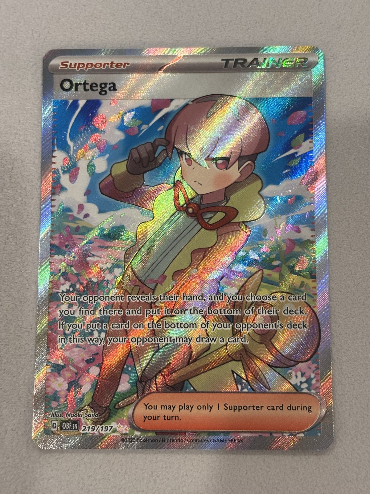 Ortega - Pokemon Obsidian Flames #219 NM