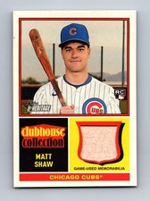 Matt Shaw 2025 Topps Heritage - High Number Clubhouse Coll Relic #CCR-MS (RC)