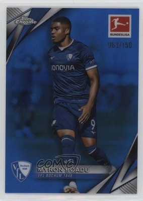 2024-25 Topps Chrome Bundesliga Blue Refractor 63/150 Myron Boadu #16 1hg9