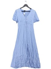 Nobody's Child Shirt Midi Dress UK10 in Blue