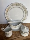 Sango Oxford China Japan Dreame Time 530 Platter Gravy Boat Sugar Bowl & Creamer — photo 3