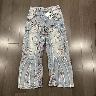 Bad Son 'CHERRY BLOSSOM' Denim Pants SIZE Medium (Brand New)